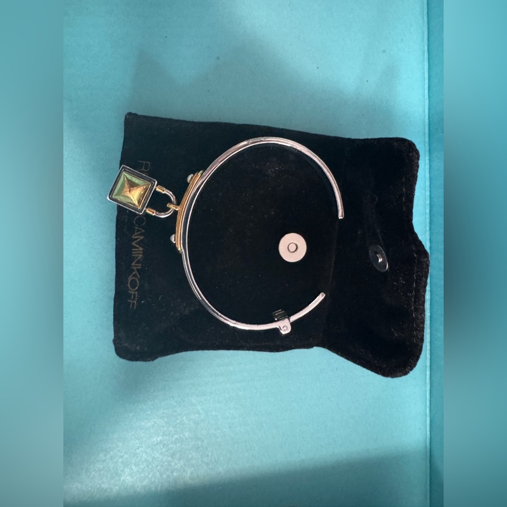 REBECCA MINKOFF cuff bracelet with stud charm